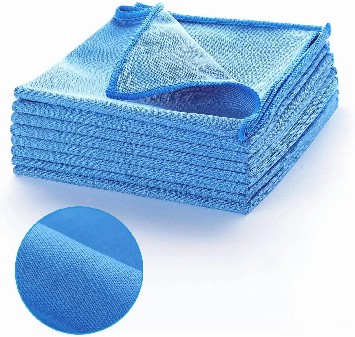 High Quality  Microfiber  glass Towel glasses  cleaning Cloth for  Glass Windows  Mirrors Home Kitchen Car Wash Cleaning