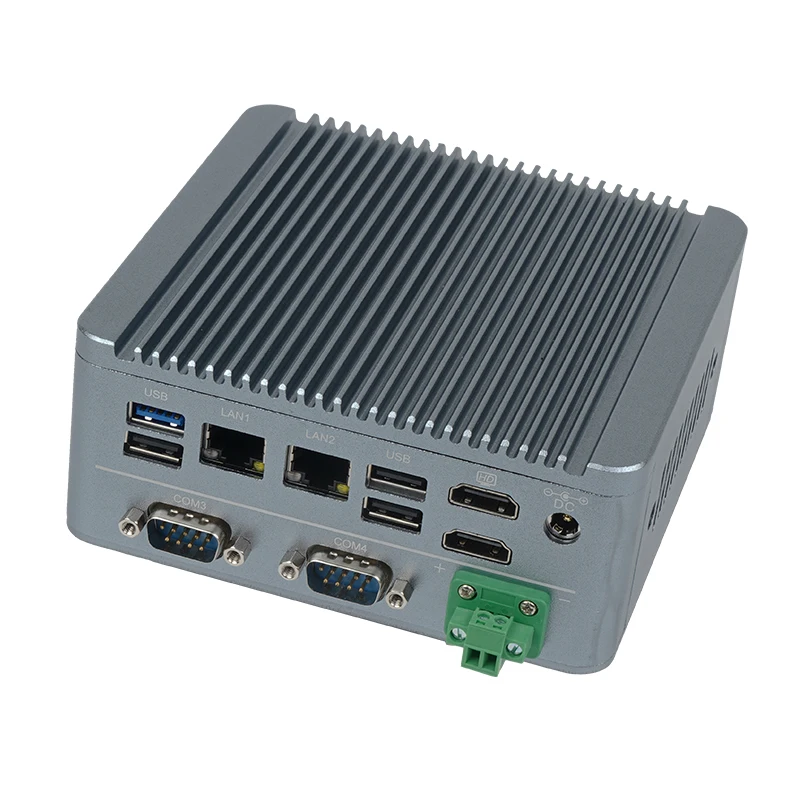 Новейший заводской мини-компьютер Intel Celeron J4125 Dual 2 Lan Ethernet 8 Usb Ubuntu Win 10 Nuc Nano безвентиляторный промышленный мини-ПК