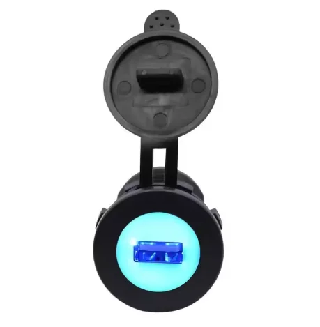 DC 12V Output 5V 2.1A round white core Single USB Charger Socket for Car Boat Marine Motorcycle Mobile RV ATV