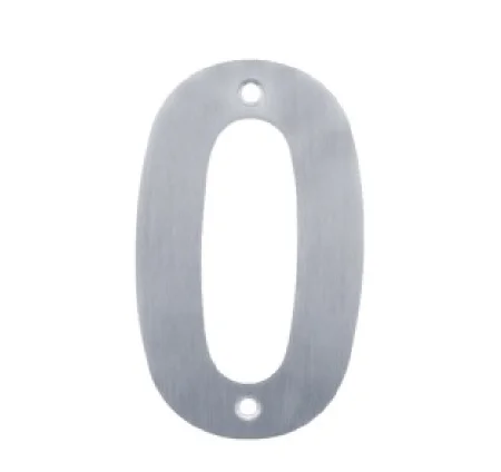 
Wholesale Brushed Sign House Number With Hole Wall Mounted Door Plate House Number 