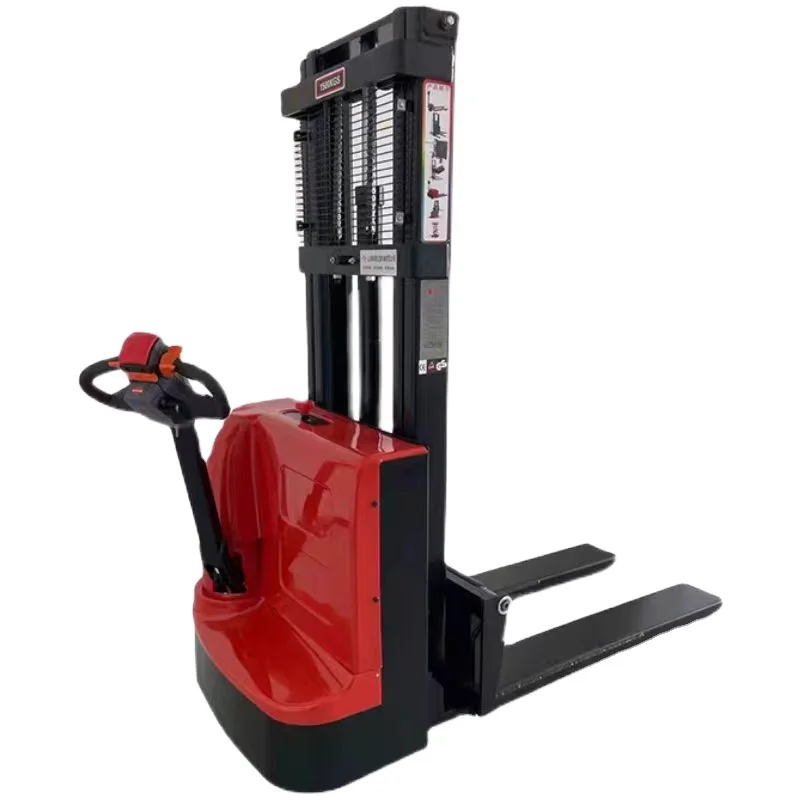 1 Ton 1.5 ton Ce approved Electric Stacker Triplex mast 3 meter pallet lifter option lithium battery Stacker for sale