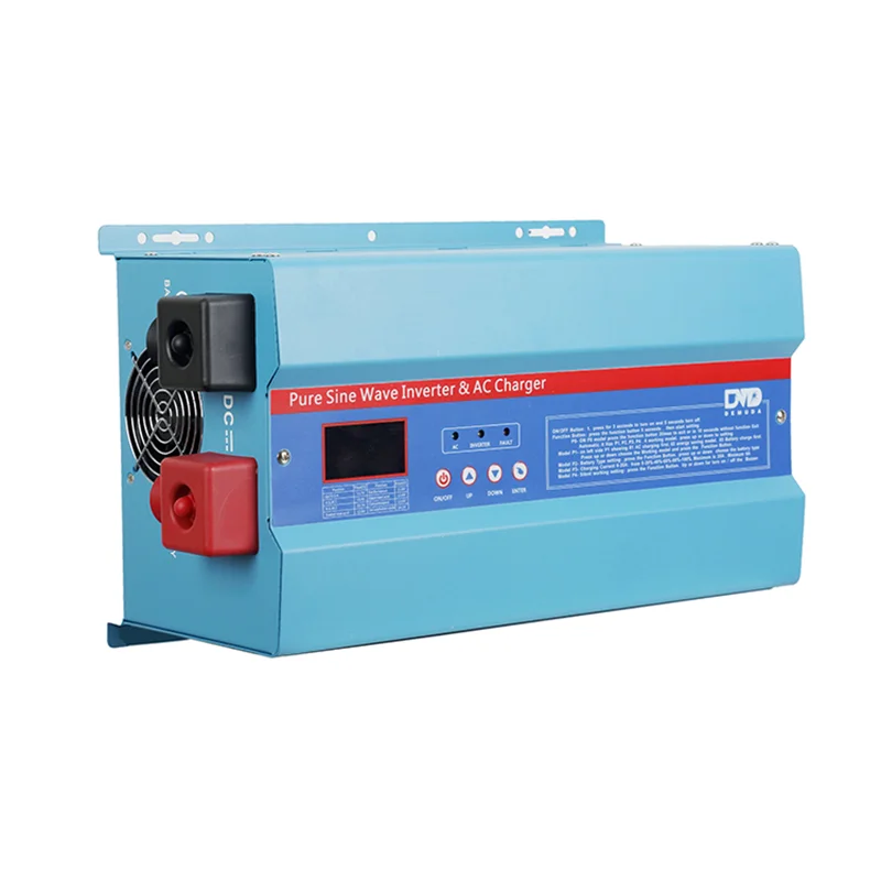 1000w 1500w 2000w 3000w 5000w 6000w Heavy Duty DC 12v 24v 48v 60v to AC 220v Solar Energy System Pure Sine Wave Power Inverter