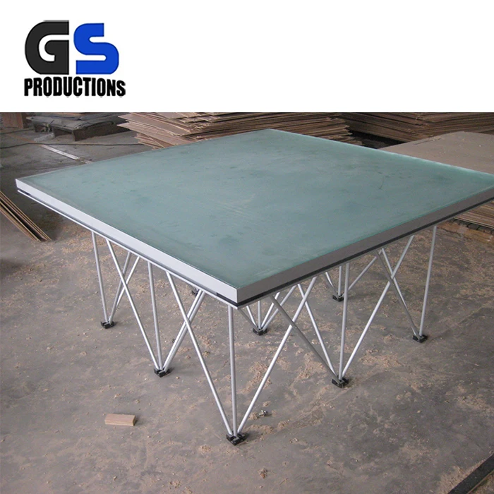 Top quality cheap top grade plexiglass portable dance stage outdoor modern plexiglass portable wedding stage