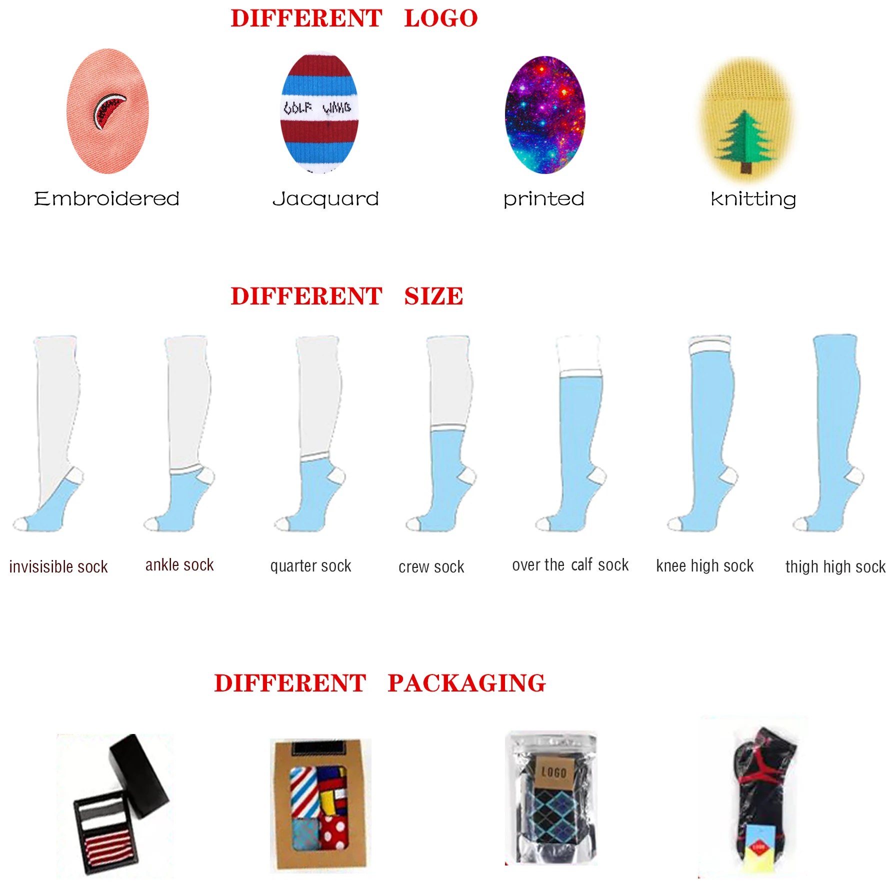 
Custom Iconic Embroidery Woven Logo Dress Socks for men 