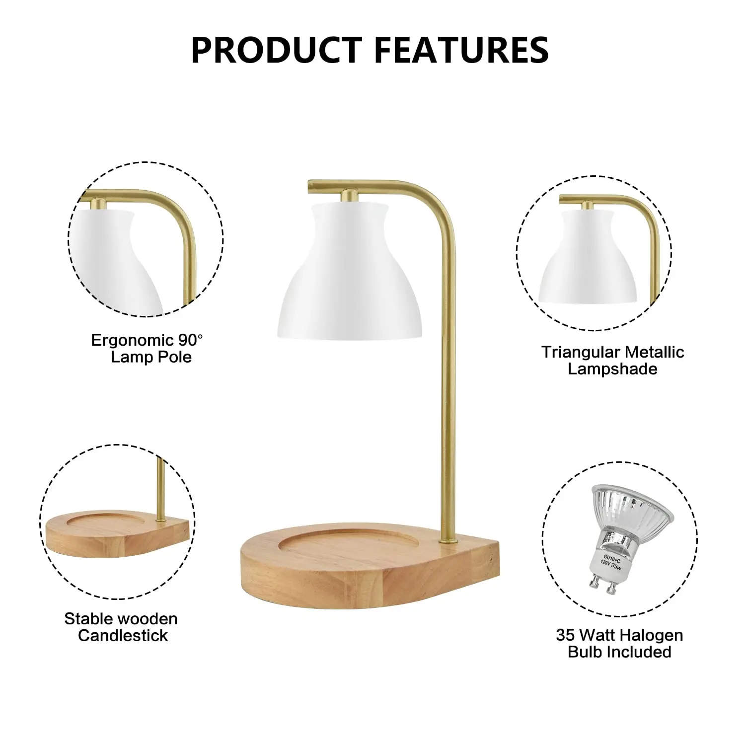 UOBOBO Home Decor Base Essential Oil Electric Candle Warmer Wholesale Lamp Burner Wooden Witchcraft Heating Scented Wood 9 Pcs
