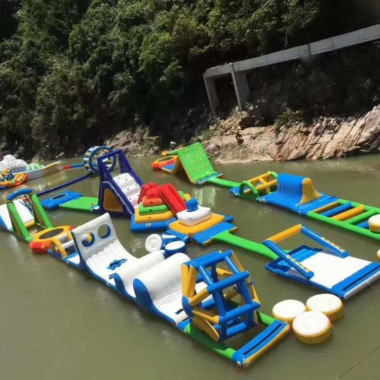 WINSUN Amazing Splash Inflatable  Water Park Toys,inflatable Float Challenge 5k Obstacle Course,inflatable Water Equipments