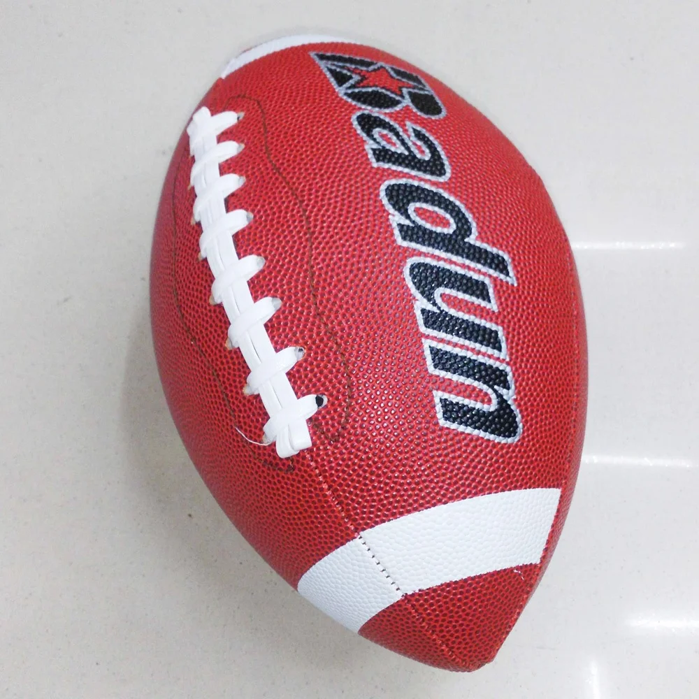 composite pu leather size 9 OEM league training balls Youth Adult custom printed machine stitched American football