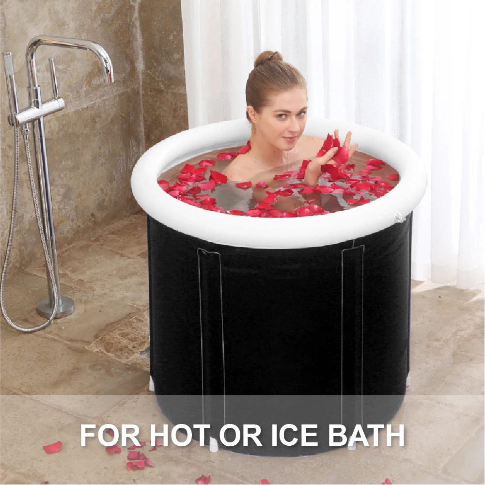 Safety Foldable inflatable Bathtub Adults ice Bath Bucket