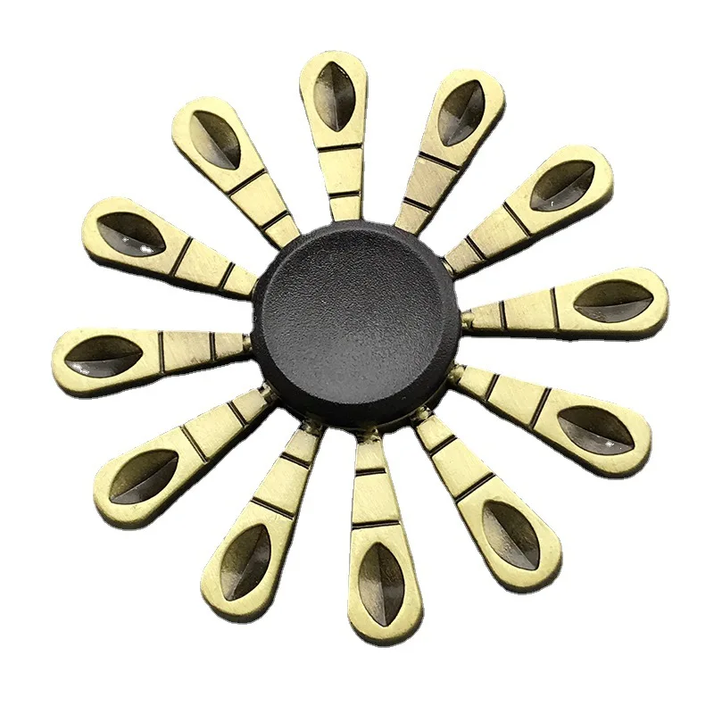 Factory hot sale bronze metal fidget spinner Creative Alloy Spinning top Decompression toy