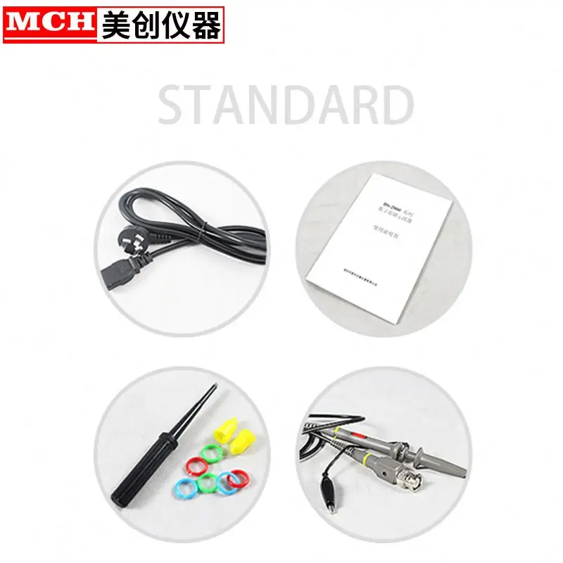 
analog Oscilloscopes MCH V-5060D 60MHz Oscilloscope is used in all kinds of Electronic Products Testing 3 Channel 6 Tracing 