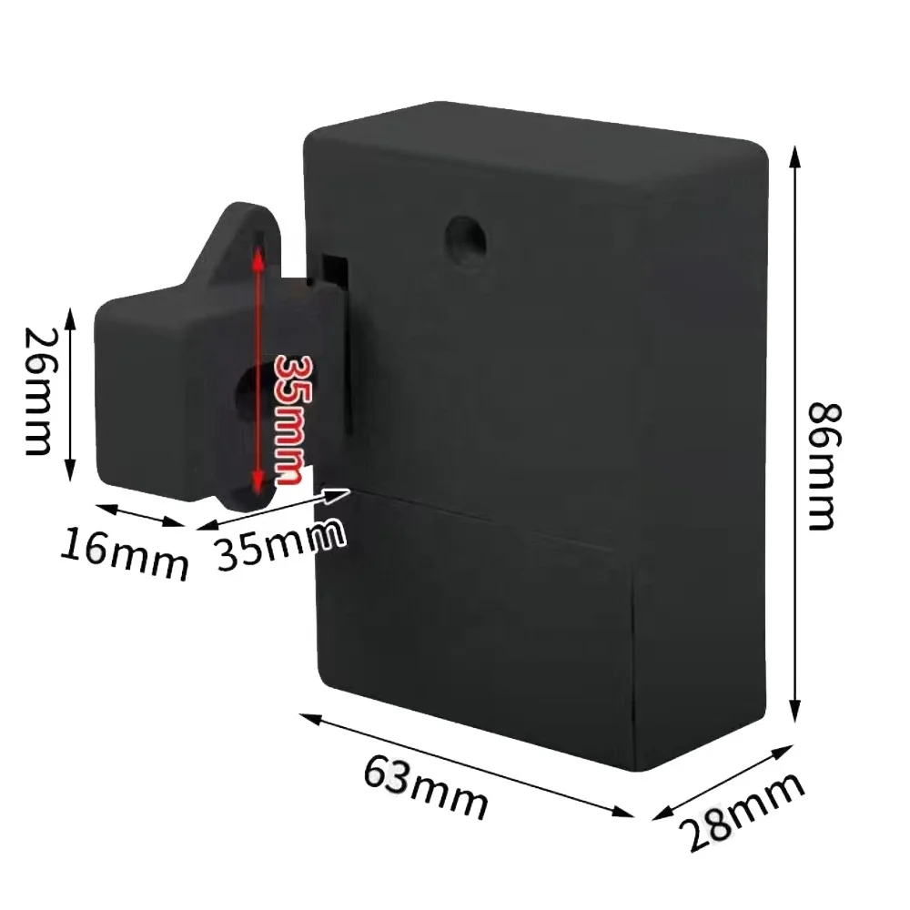 Electronic Cabinet Lock Drawer Locker Smart Hidden Rfid Drawer Lock for Gym Spa Sauna Wood Factory Price Invisible Rfid 13.56mhz