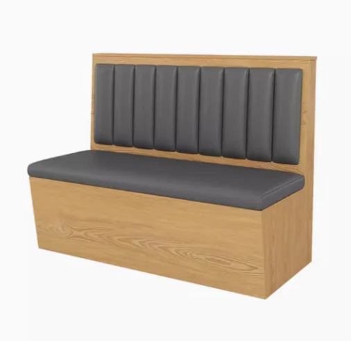 Customized Restaurant Booth Sofa Furniture  Assembleable Upholstery Leather Cafe Banquette Restaurant Booth Seating Chair