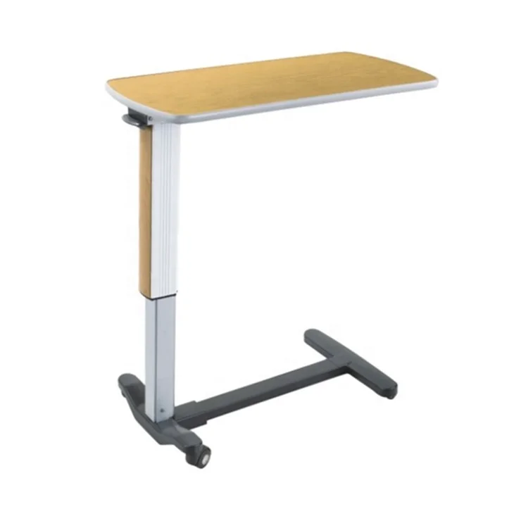 Утвержденный экономичный передвижной стол для пациента, металлический материал, больница над кроватью, обеденный стол