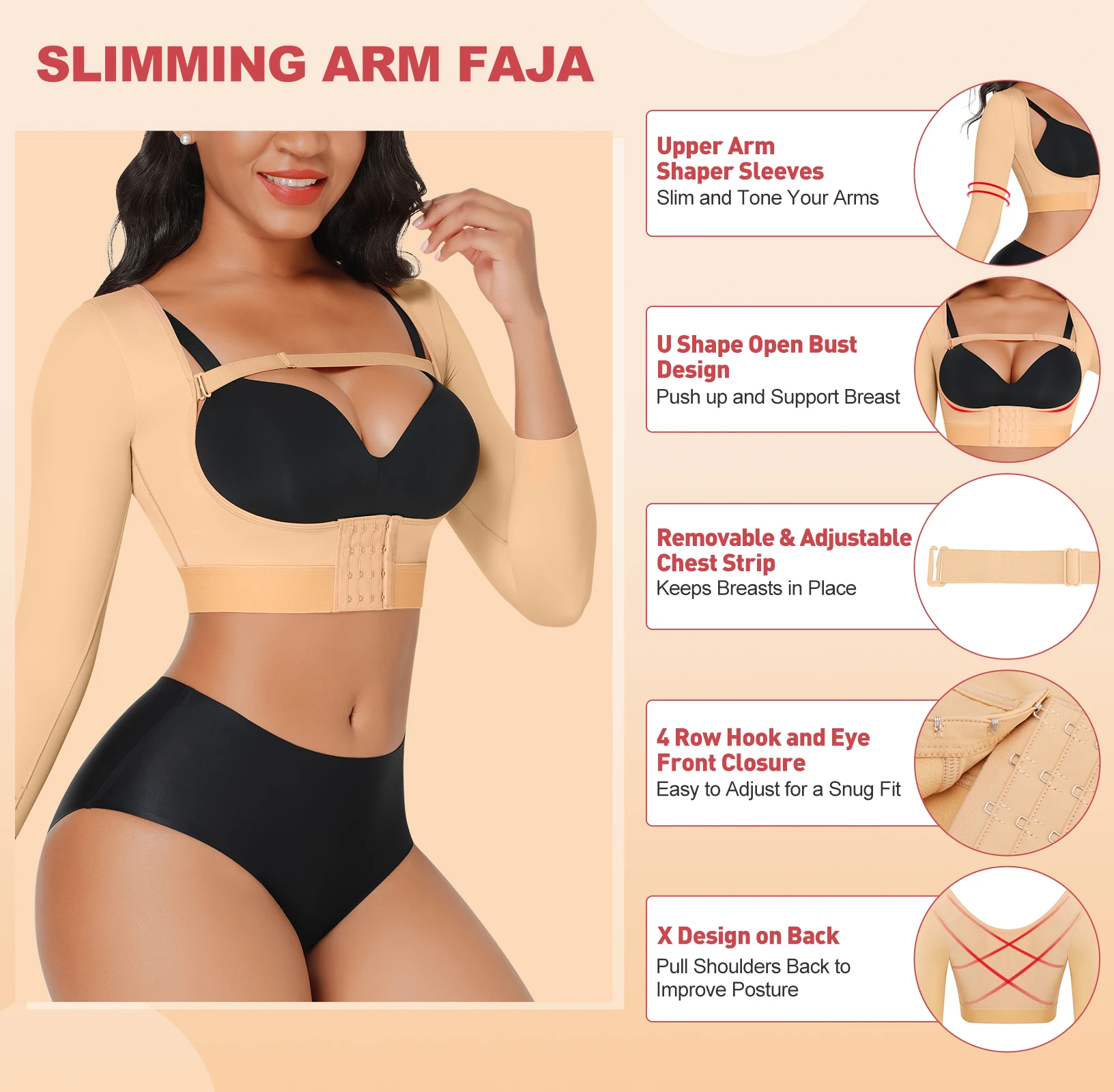 Custom Service Stage 3 Shaper High Compression Seamless Body Shaper Shapewear Push Up Bra Women Body Shaper Shapewear Bra