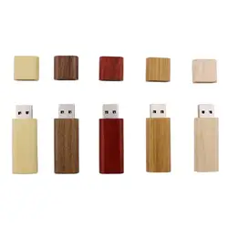 Top Quality Wooden Rectangle 8Gb 16Gb 32Gb 64Gb Usb 3.0 Flash Memory Stick Wooden Usb Flash Drive Pen Drive