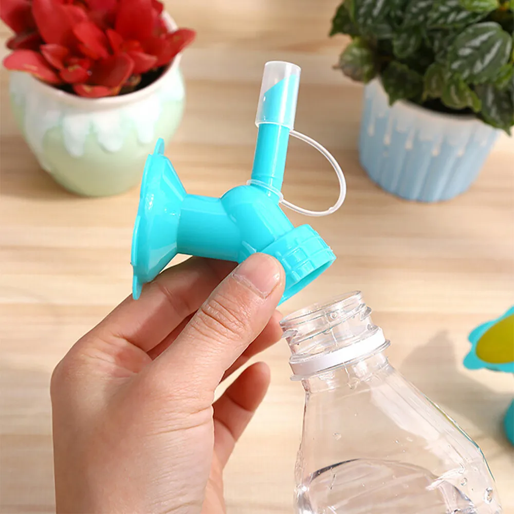 2 In 1 Plastic Sprinkler Nozzle For Flower Waterer Bottle Watering Cans Sprinkler Shower Head Garden Tool