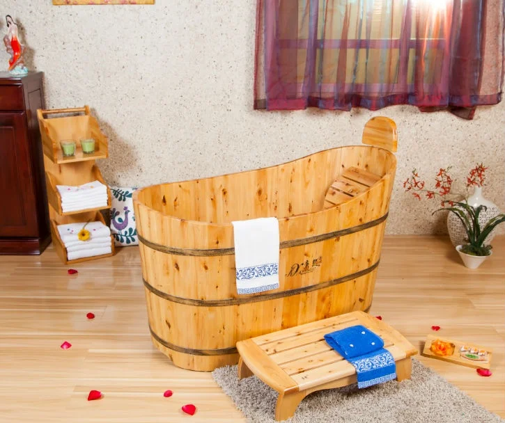 Wholesale Wooden Shower Bathtub Above Ground Hot Square Shower Bathtub