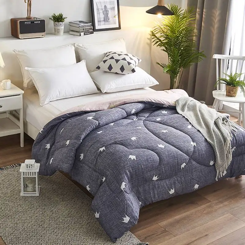 
60S*40S 300T 435gsm polyester fiber filling quilted hotel comforter for hotel and home used 