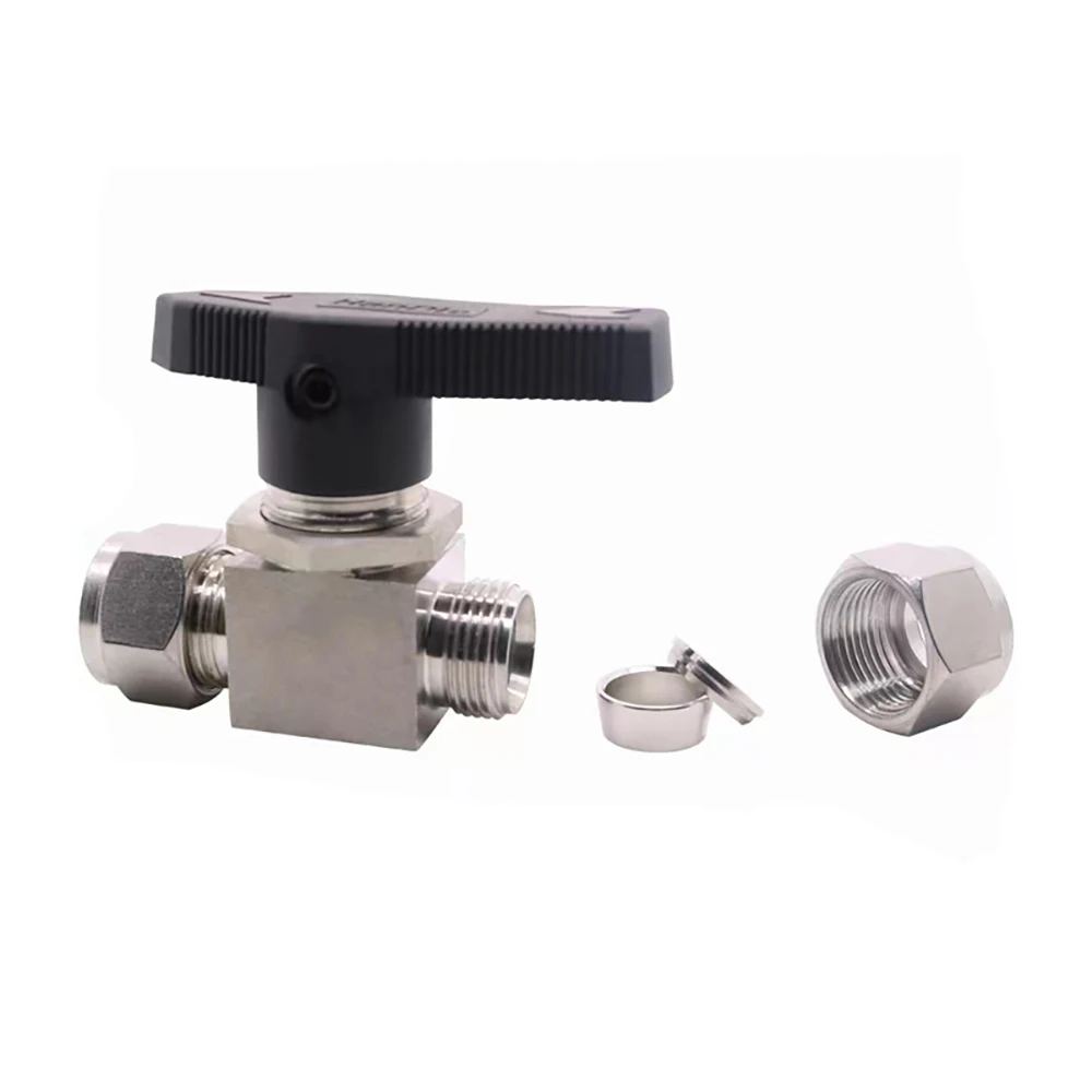 SS316 6 мм 8 10 1000psi двойной шаровой клапан Для компрессионной трубки
