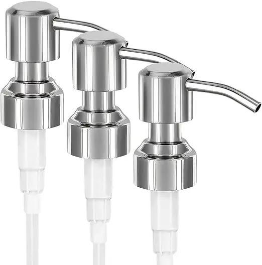 Factory Custom Bathroom 304 Rust Proof Stainless Steel Hand Soap Pump Dispenser  Lotion Pump