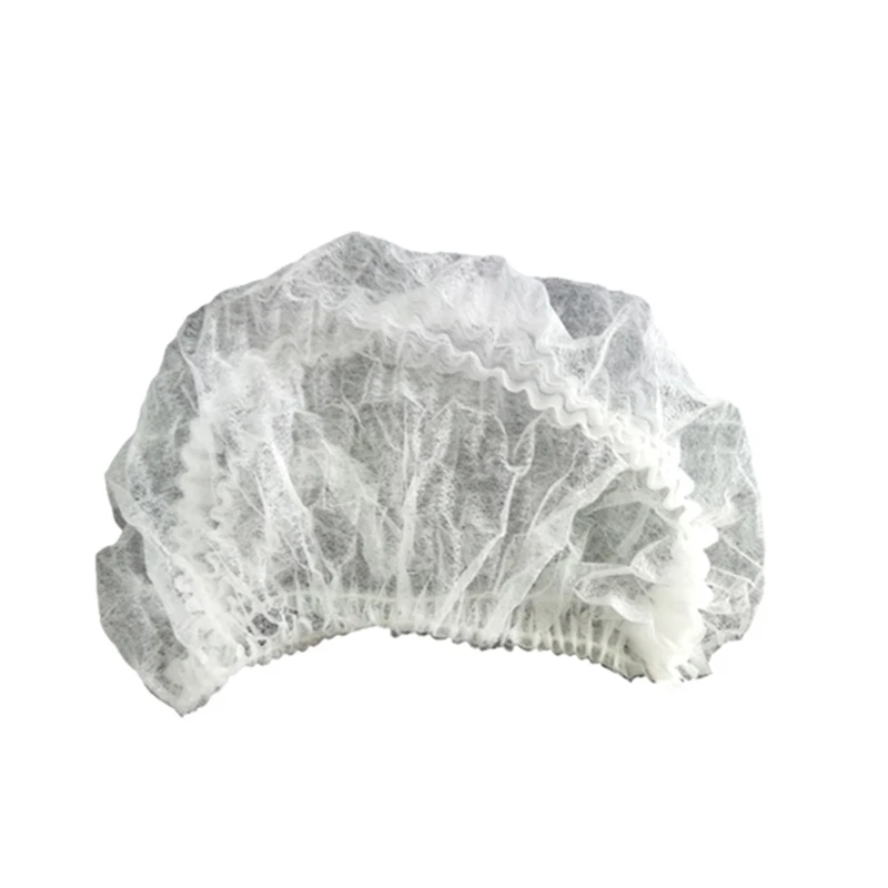 CE Approved Medical Disposable PP Surgical Cap Doctor Nurse Bouffant Cap Non Woven Hair Covers Mob Clip Cap