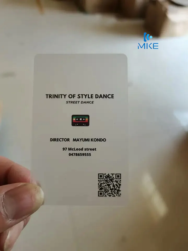 Gold stamping plastic pvc transparent cards