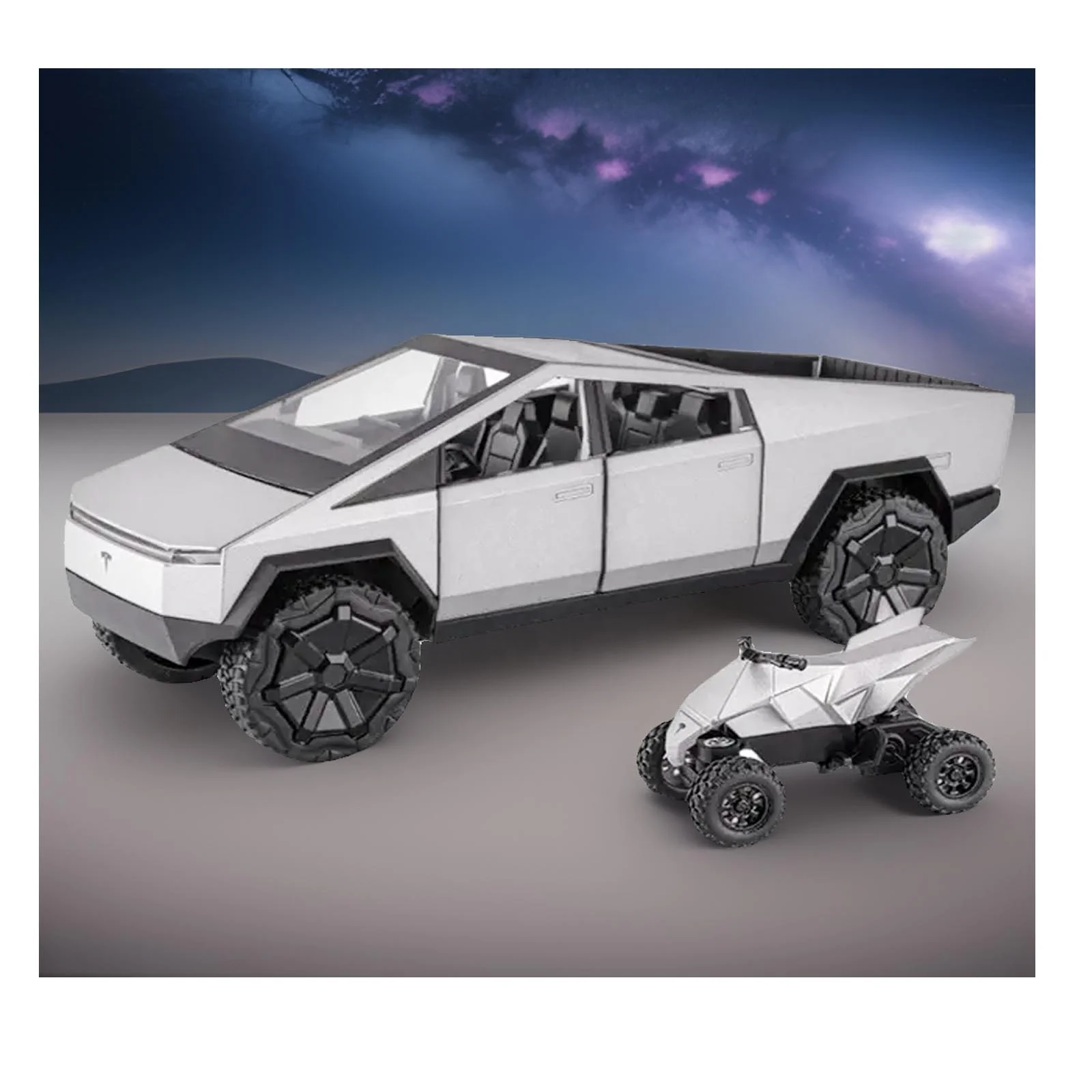 NEW 1:24 TESLA  Die Cast Model Car with Door Opening Engine Hood & Trunk Opening,Pull Back Alloy Toy Car With Lights and Sounds
