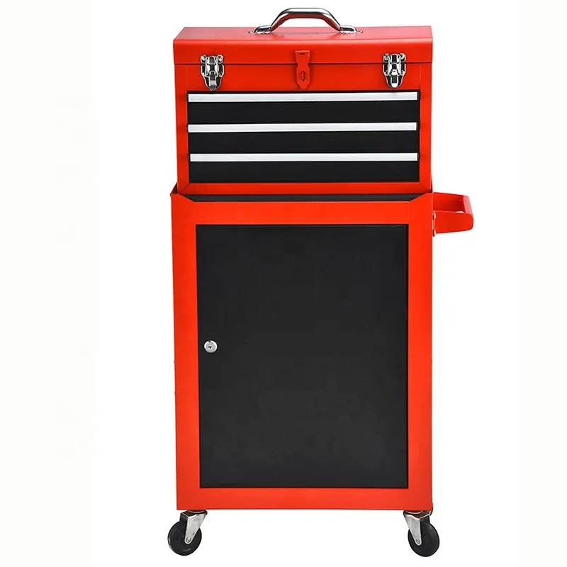 Home DIY Lockable Ball Bearing Slide Tool Cabinet Combination Tool Chest