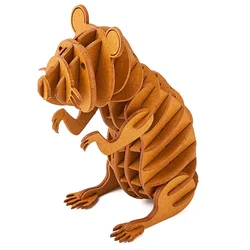 DIY model educational toy 3D puzzles Hamster home decoration board games jigsaw stem play kit kids gifts