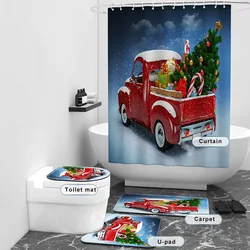 Bindi Wholesale Anti-skid Rugs 3d Design Bathroom Sets Waterproof Fabric 4 Pieces Polyester Shower Curtain Sets