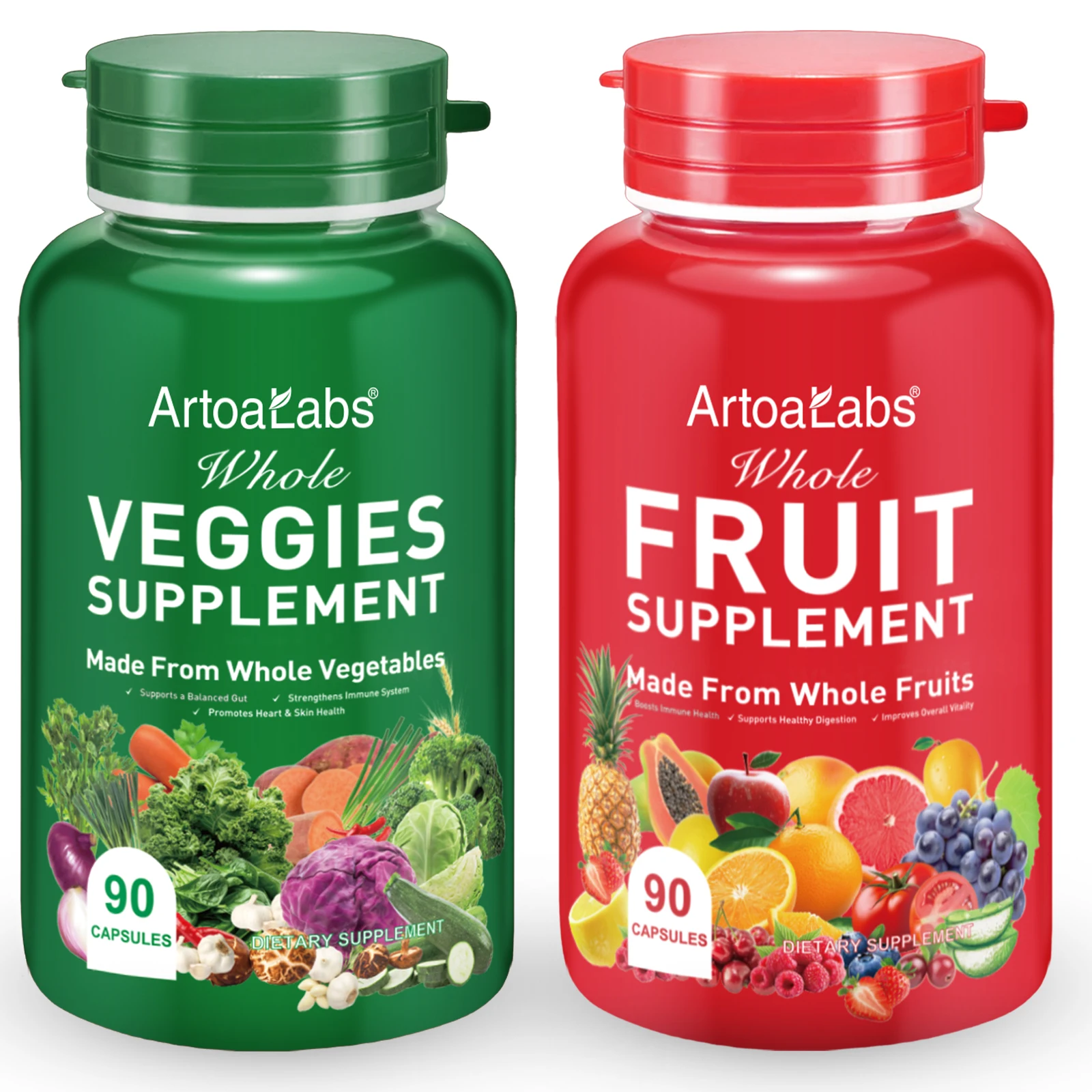ArtoaLabs replenish vitamins minerals antioxidants fruit veggies capsule fruit veggie powder fruits and veggies supplement