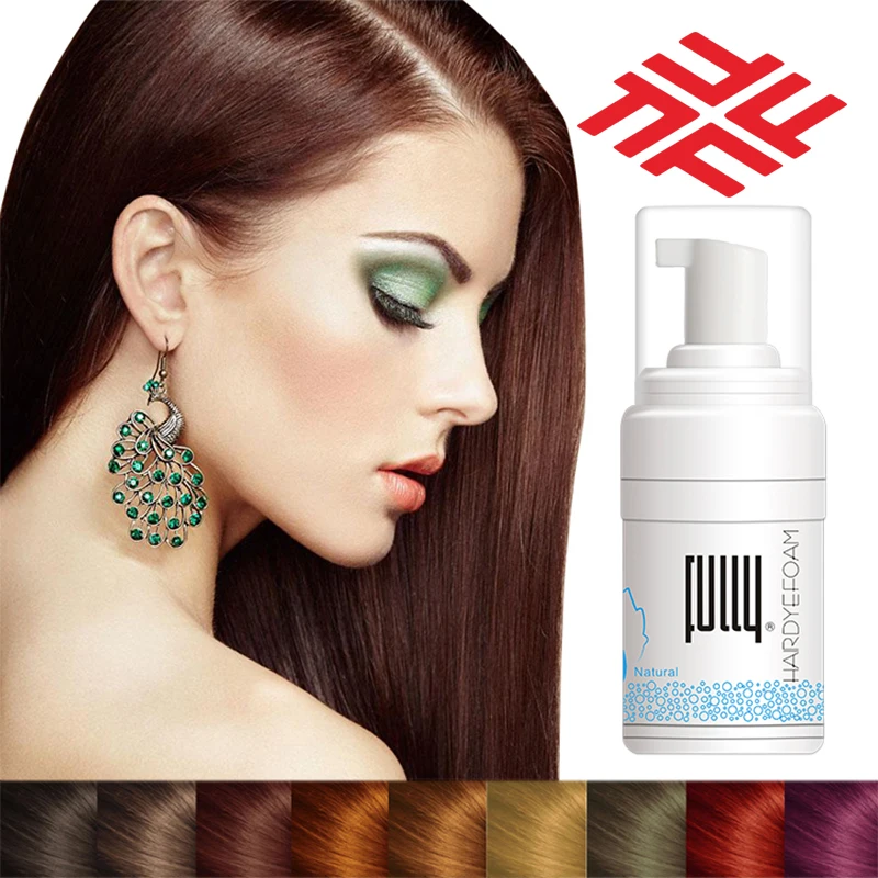 New Arrival FastColor Mousse Ammonia Free Hair Color Shampoo For Home Use