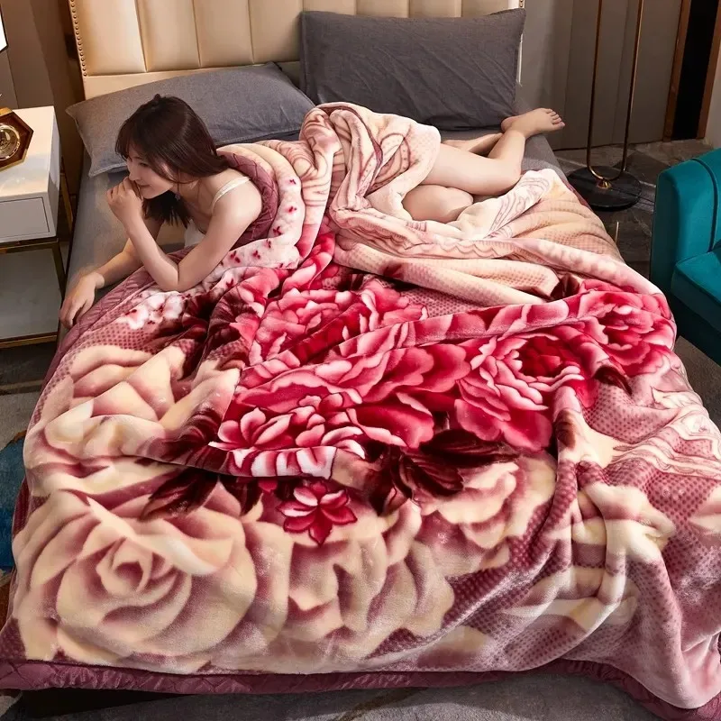 raschel blankets knitted usa warehouse mink tapestry sherpa soft cooling hug sleep winter sublimation korean