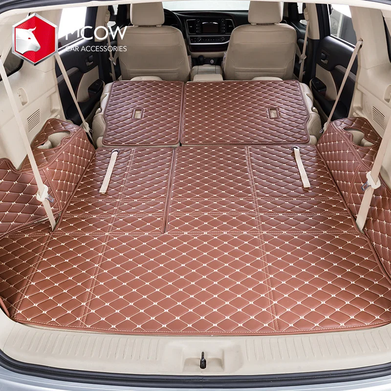 Лидер продаж с фабрики, автомобильные аксессуары 3D 5D 7D, коврики для багажника автомобиля с объемным эффектом, подставка из искусственной кожи с логотипом на заказ, используемые для автомобилей