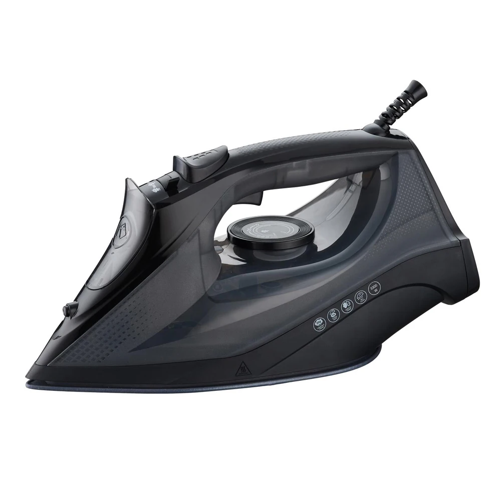 Small household appliances of  Steam Iron 2800 watts Ceramic soleplate  with dry , spray, steam control  and self-cleaning