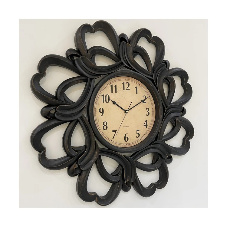 
Popular Modern Home Decor Flower Decorative Wall Clock For Living Room 