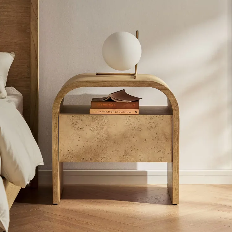 Customized Manufacturer Nordic Drawer Bedroom Bedside Night Table Ultra-narrow Storage Cabinet Living Room Coffee Side Table