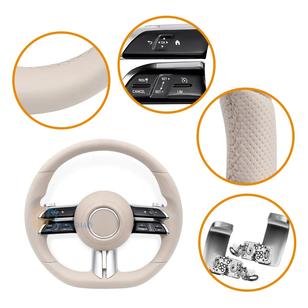 Кожаное Рулевое колесо для Mercedes Benz C-Class E-Class G-Class W205 W463 W166 W204 AMG спортивный руль на заказ