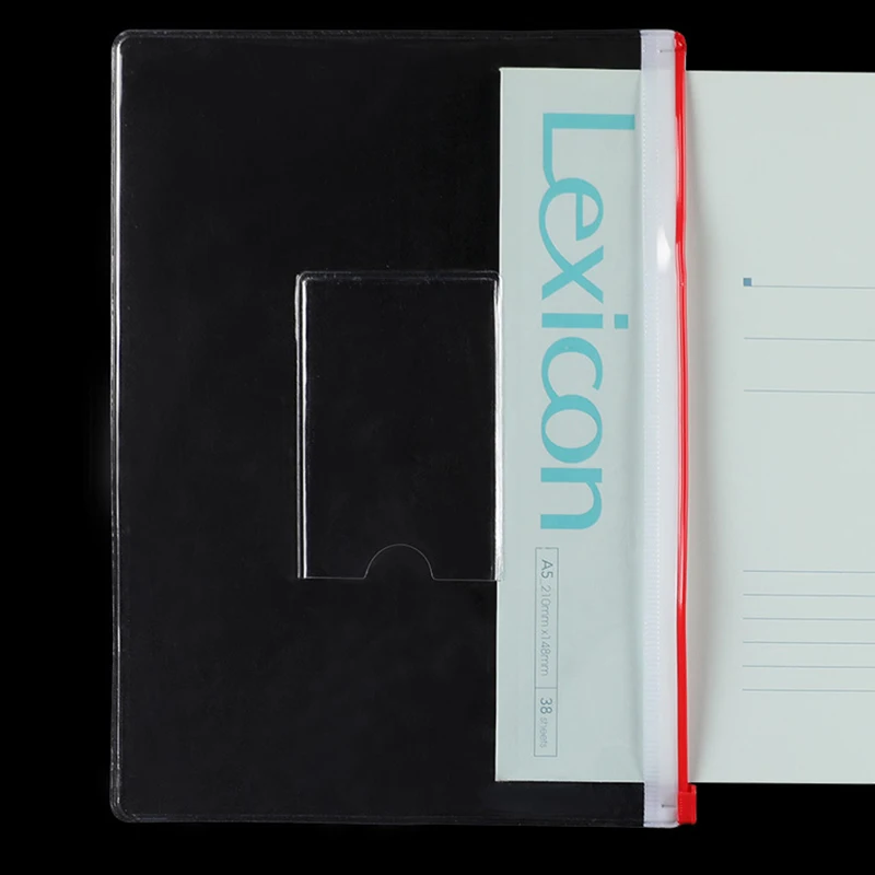 Clear Plastic Envelope Zip Closure Organizer A4