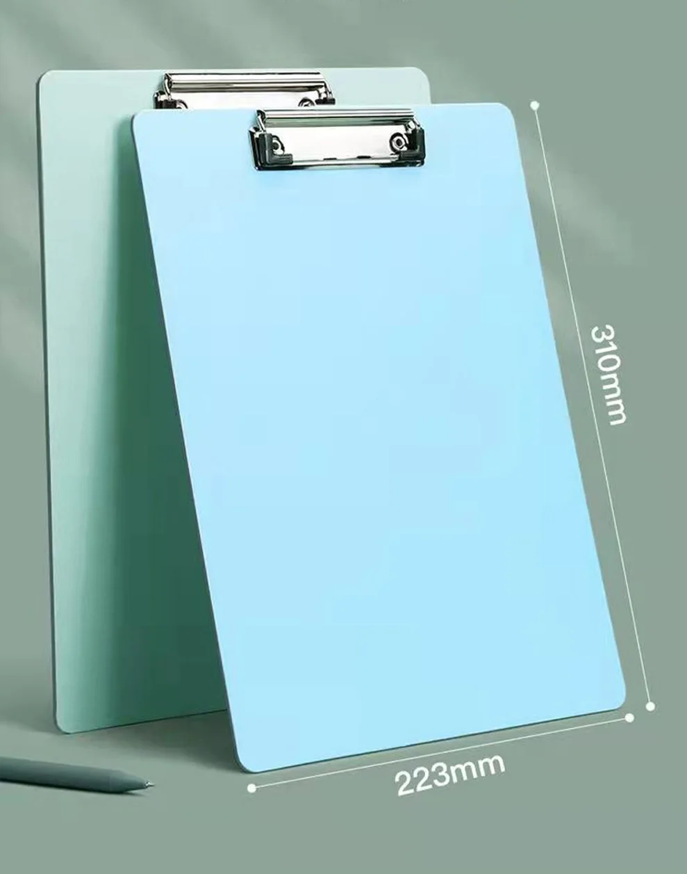 Custom Hard Folder Clip PP Plastic A4 A5 File Holder For Meeting Confrence