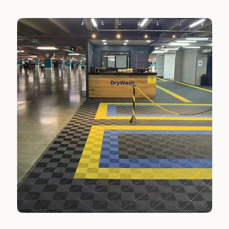 Auto beauty shop Prefabricated plastic Flooring Interlocking Floor Tiles Garage