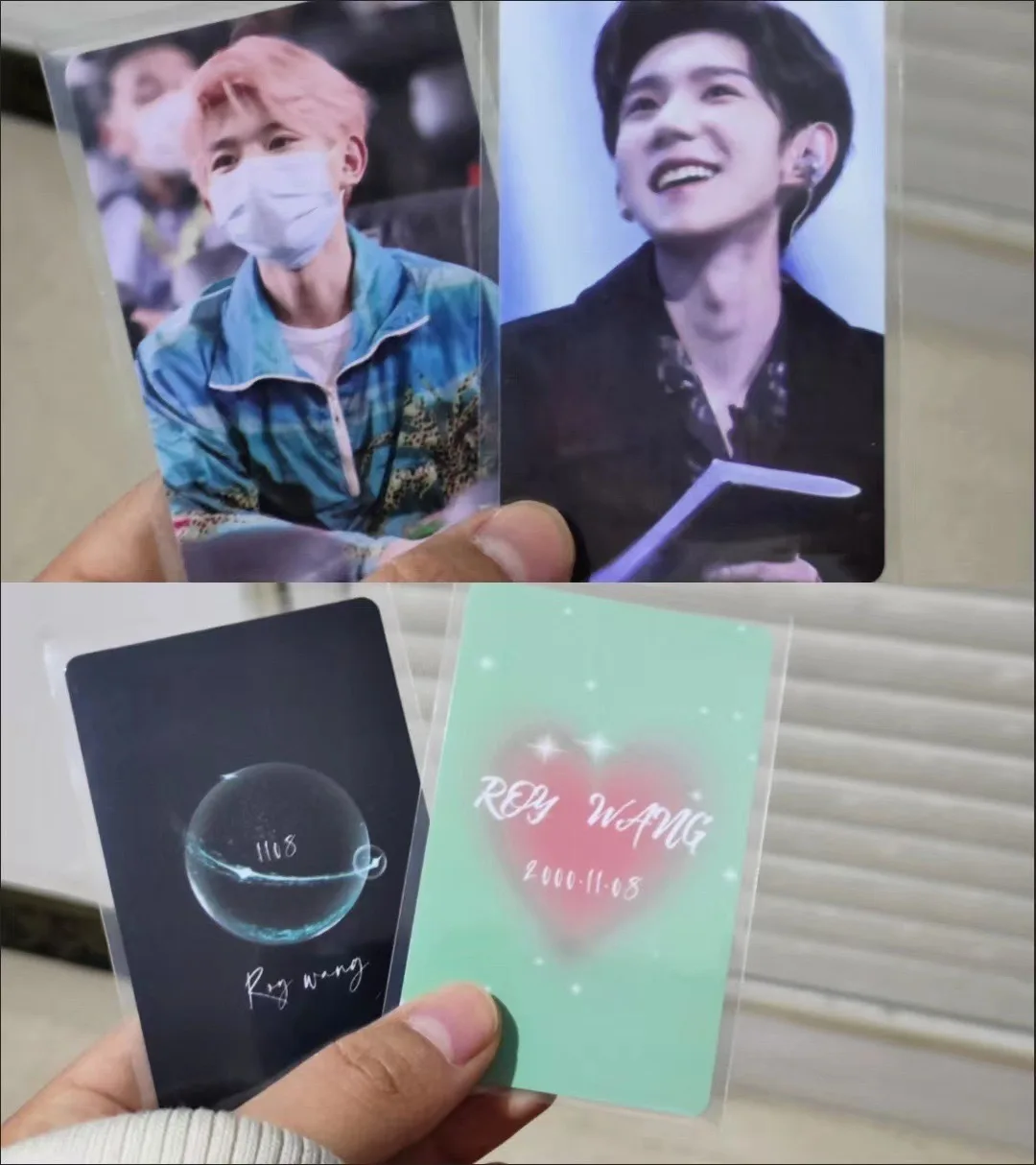 Korean Popcorn Blue Card Film 20 Silk 56*87mm idol Card Holder Small Card Protective Film CPP High Transparency Photo sleeve