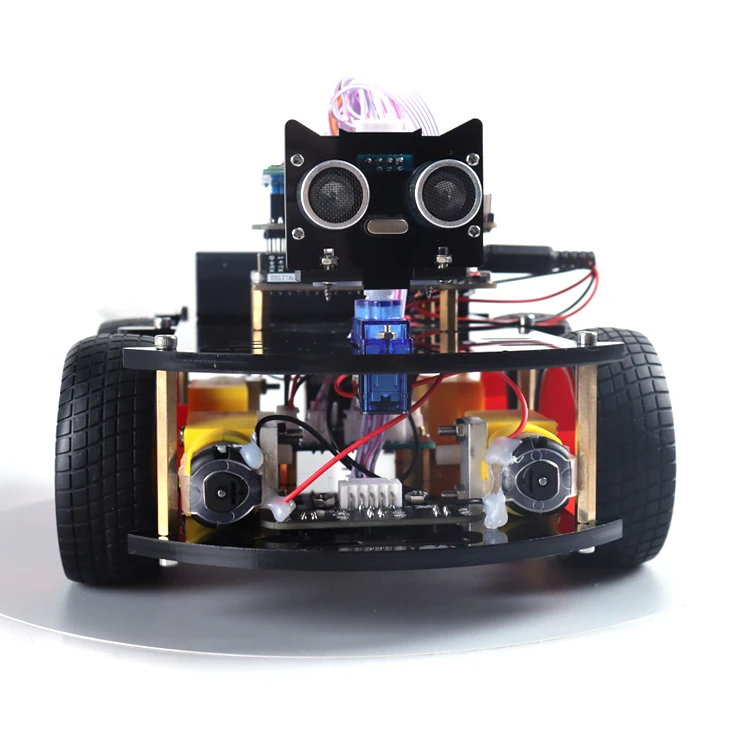 Factory 4WD Multi-function Robotic Starter Kit V3.0 Track Line Ultrasonic Sensor 328P IDE Programming Robot Kit Smart Robot Car