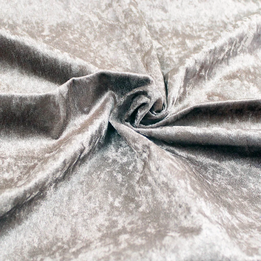 Bronzing style polyester ice velvet embossed velour fabric velvet crushed sofa upholstery