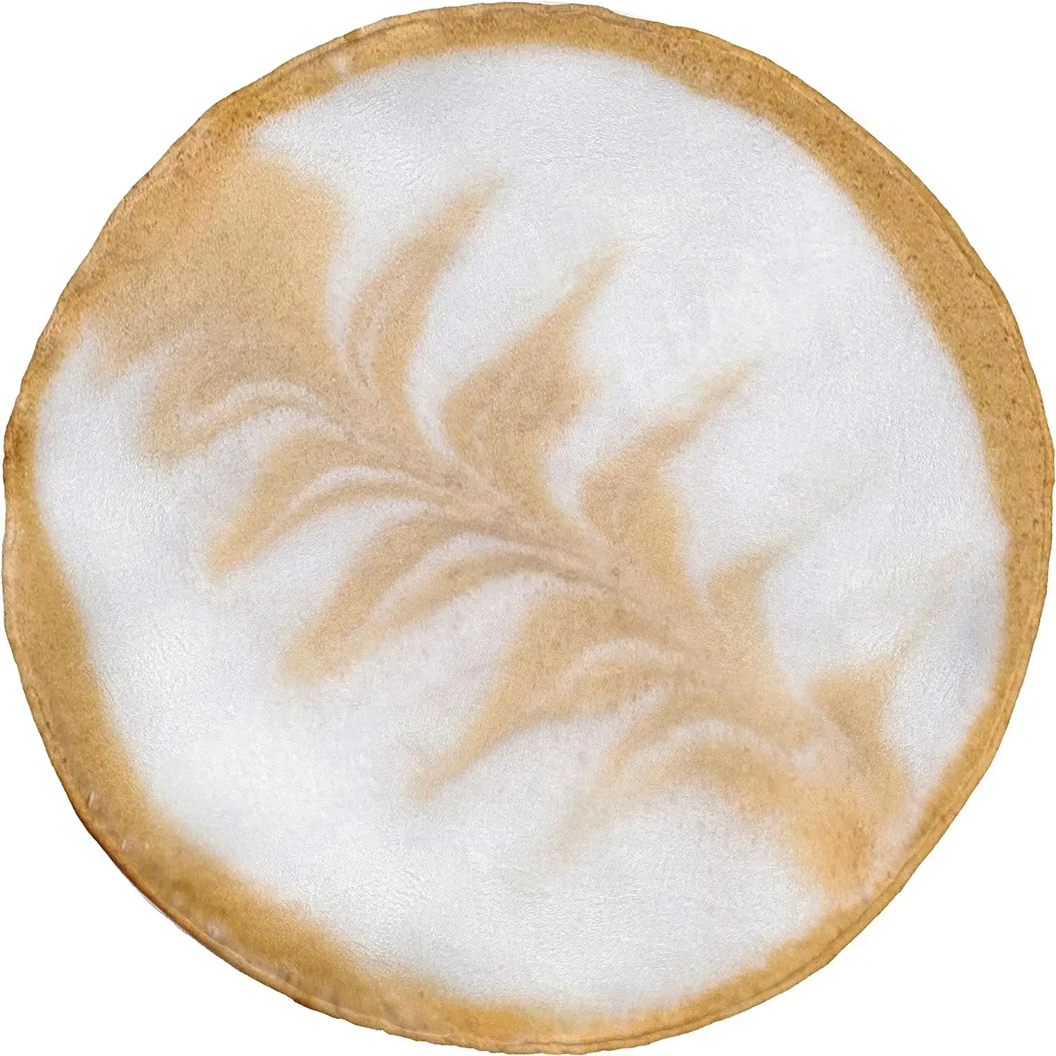 Dessert Round Blanket, Cookie Flavor Tasty Pastry Bakery Food American Doughy and Crispy, Lightweight Sofa Bed Cover