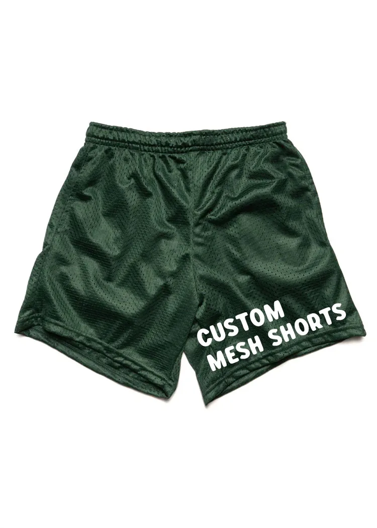 colorful blank mesh shorts polyester mesh basketball shorts double layer custom mesh shorts