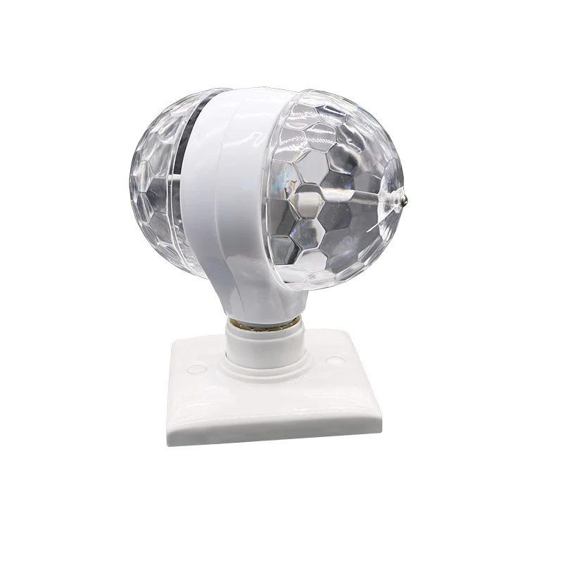 New Ambient lamp Bulb Light with Dual Head Magic Stage Disco Lamp Rotating Double-headed LED Stage Light Colorful Holiday lights