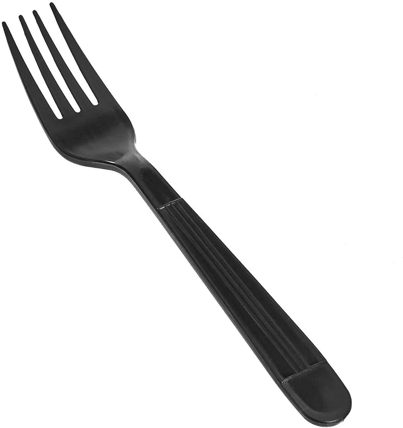 
Frosted Fork Steak Pizza Black Thickened Individually Packaged Dinner Fork 