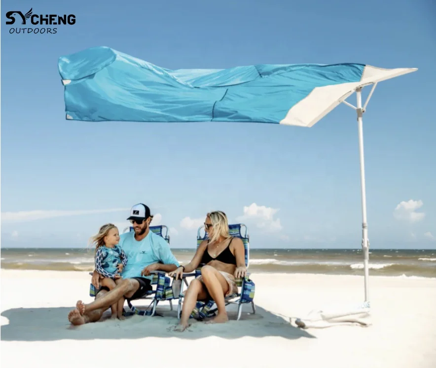 Portable Sun Shade Beach umbrella Shelters Sun Camping  Uv Protection wind canopy for sun shade