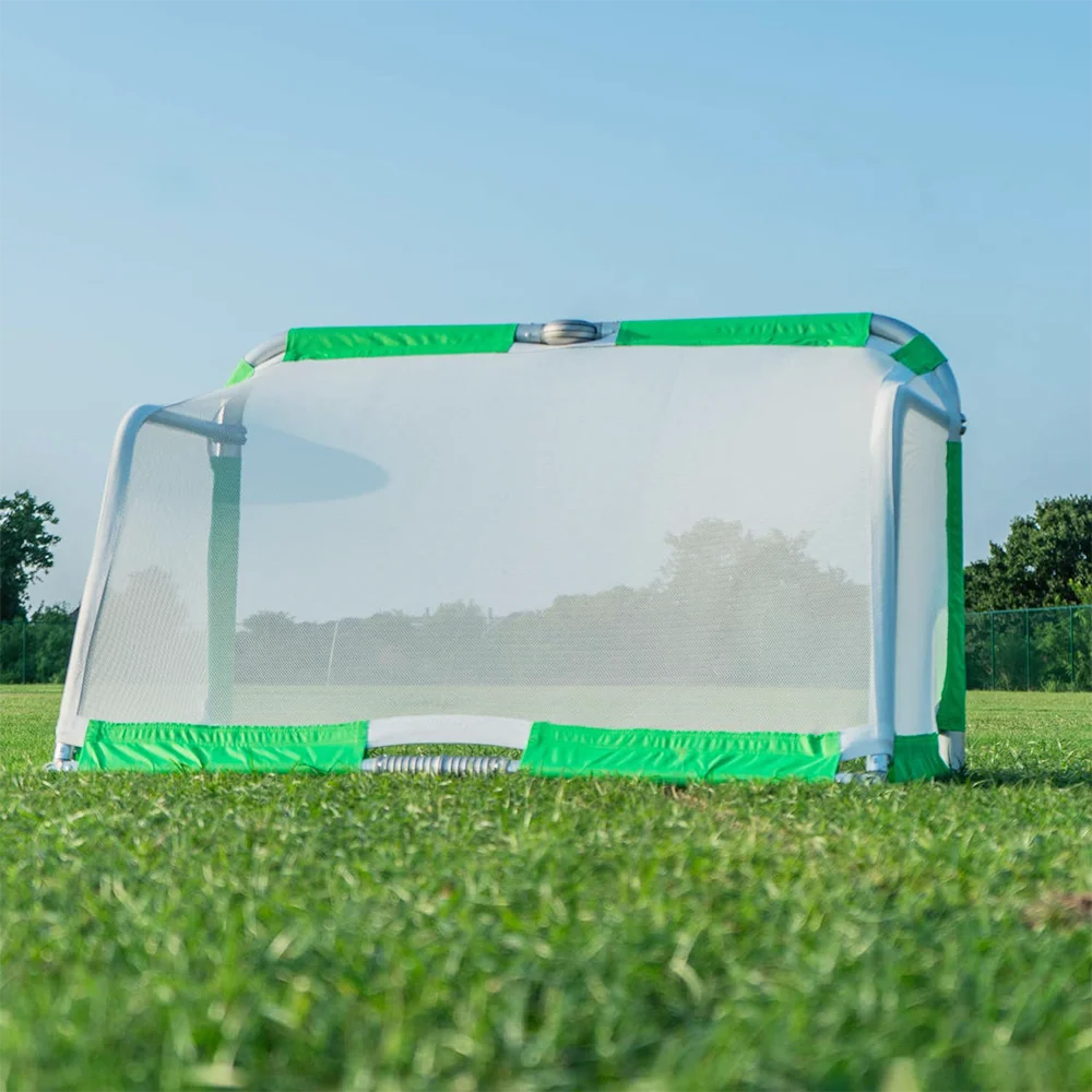 Highly durable and portable mini foldable soccer goal which can be easily lifted and carried by one person